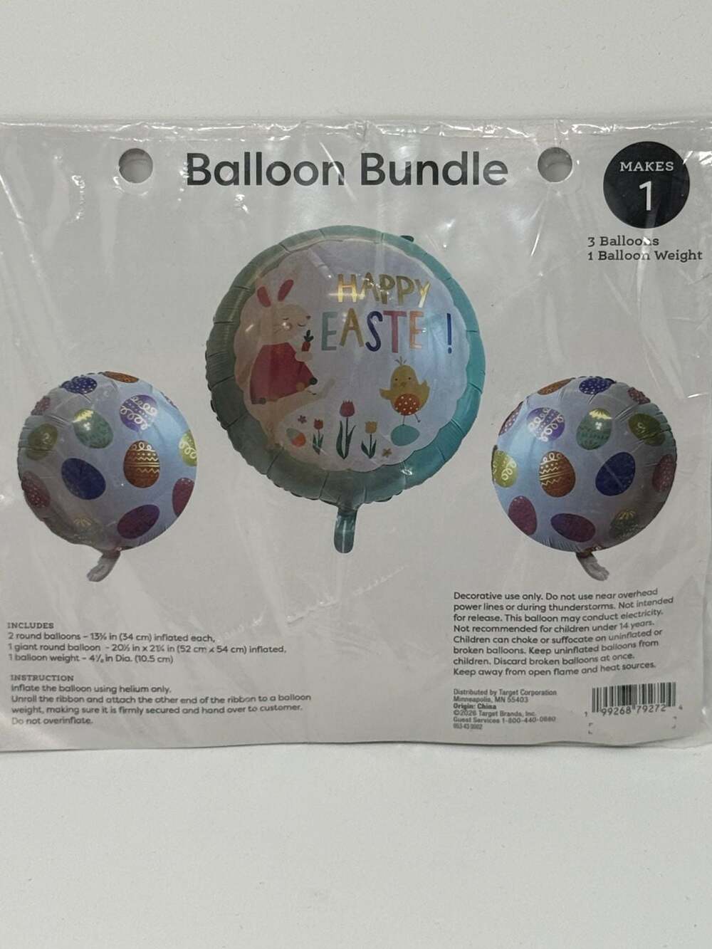Target Happy Easter Balloon Bundle 3-Piece Set